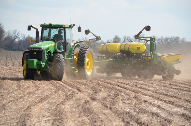 It's time to plant the corn in central Kansas!