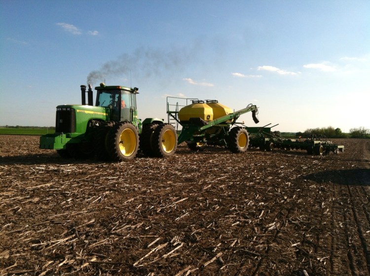 Planting soybeans