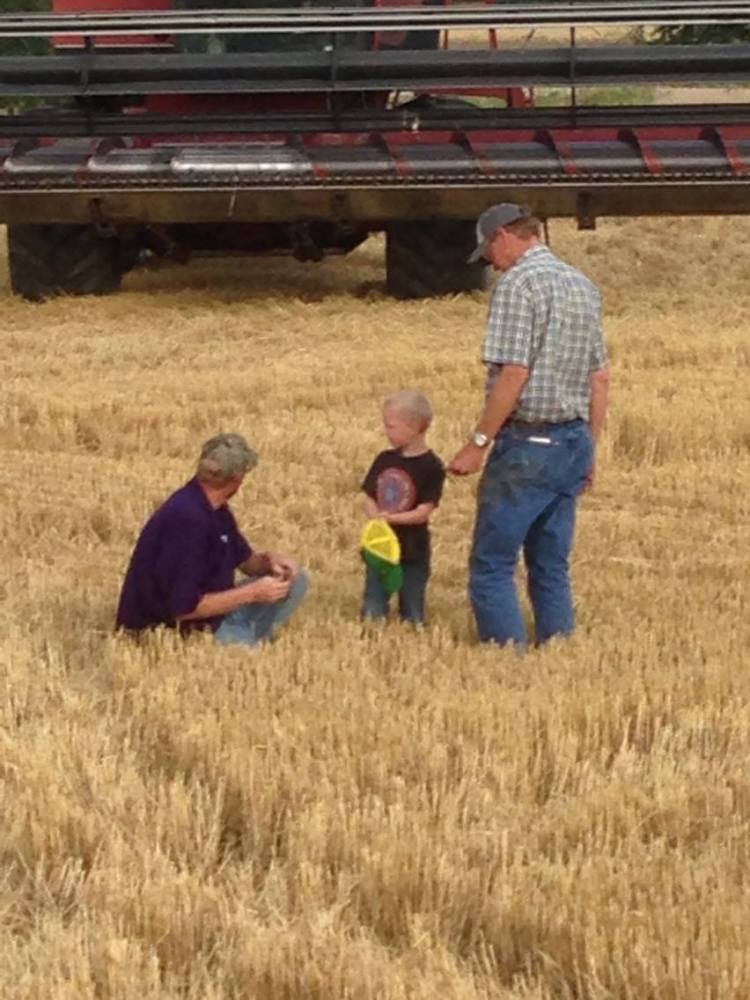 A serious discussion taking place.